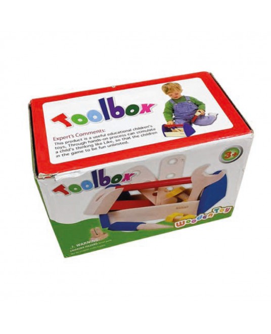 Hamaha Eğitici Ahşap Oyuncak Çantalı Tamir Seti Oyuncaklar - Toolbox