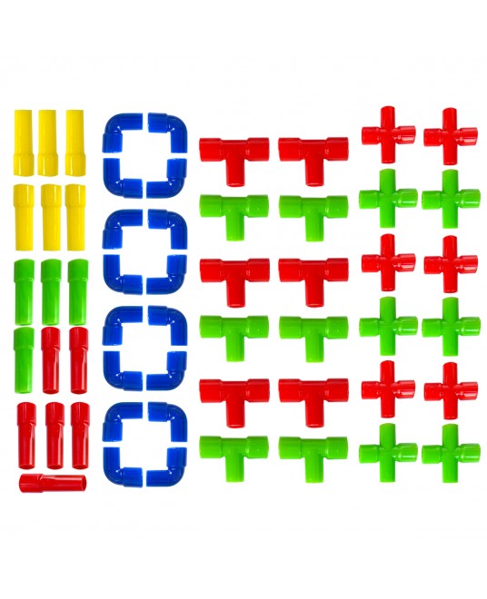 Hamaha Eğitici Ahşap Oyuncak 56 Parça Boru Lego
