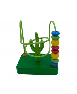 Hamaha Educational Wooden Toy Cactus Mini Spiral
