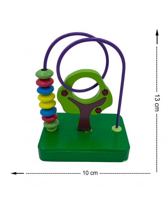 Hamaha Educational Wooden Toy Tree Figure Mini Spiral
