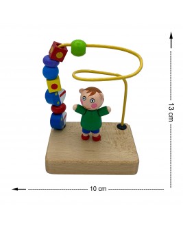 Hamaha Educational Wooden Toy Kids Figure Mini Spiral