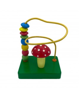  Hamaha Educational Wooden Toy Mushroom Mini Spiral