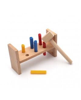 Hamaha Eğitici Ahşap Oyuncak 6'lı Tak - Çak Montessori Oyunu