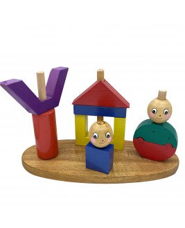 Hamaha Educational Wooden Toy Night and Day Intelligence Game